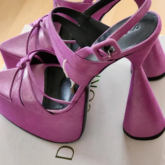 D'Accori Belle Platform Sandals Sz 40 - Picture 7 of 8